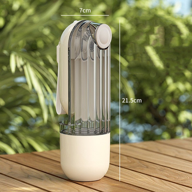 2 in 1 Portable Pet Water Cup- Green Segment Design - silverfoxgoods